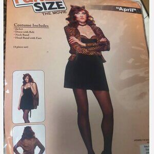 Sexy Cougar Leopard The Movie April Costume Juniors Size Small 3-5 NEW
